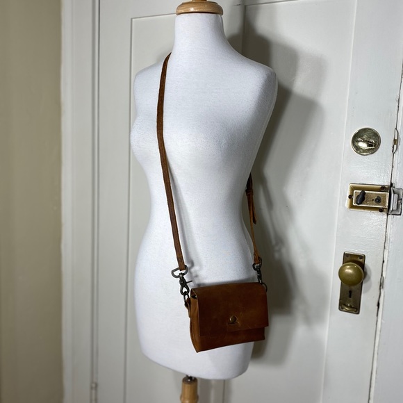 Leather Brown Crossbody Purse - Picture 10 of 16
